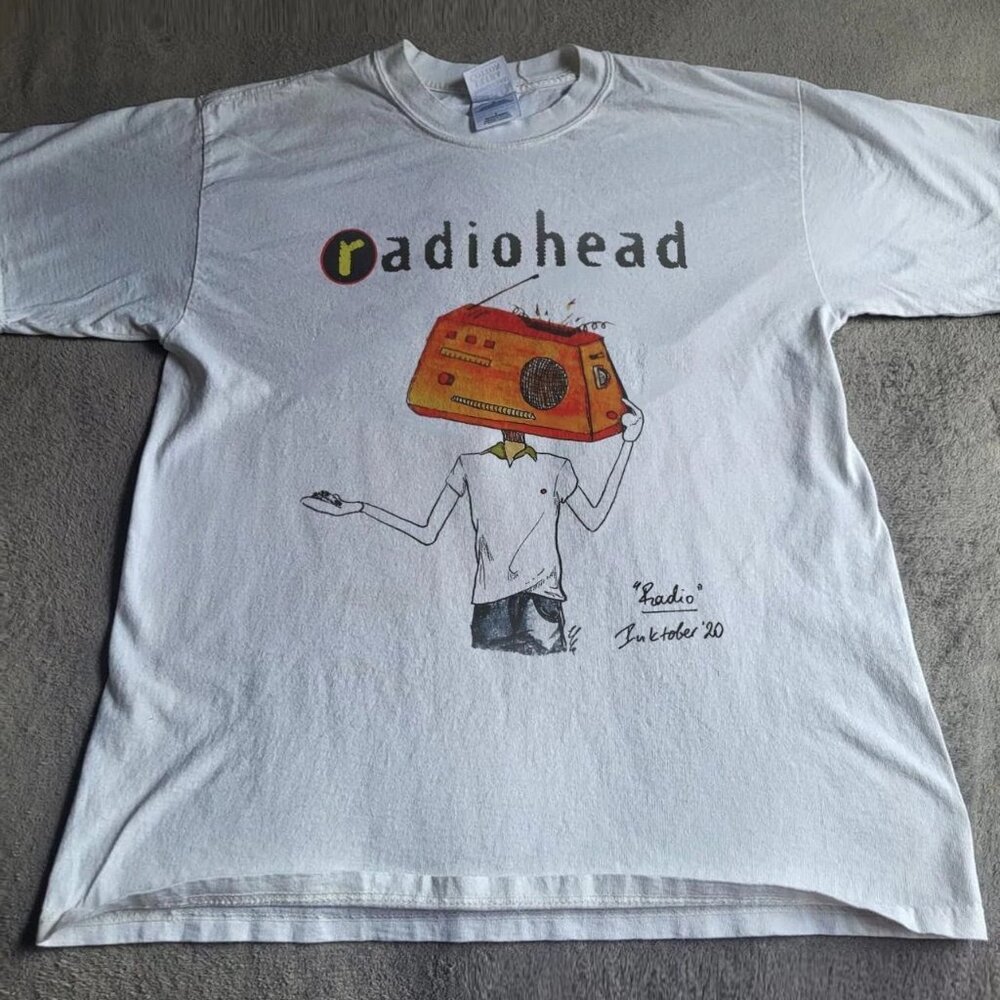 Vintage Radiohead Rock Band Music T Shirt Gift For Fan